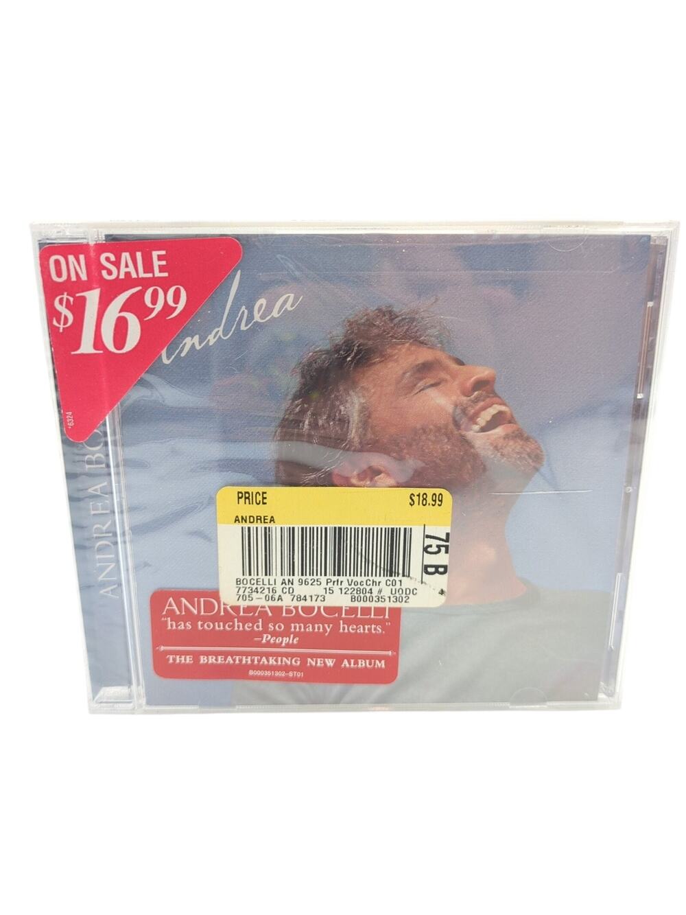 Andrea Bocelli – Andrea CD 2004 Pop Classical Vocal Sugar Philips New Sealed